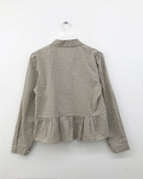 ピチョ フリル チェック シャツ(1color)