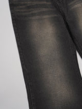 (UNISEX) メゾンロングブーツカットデニム