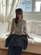 Dolde Color Round Long Sleeve T-Shirt