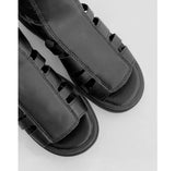 ANKLE CLASSIC SANDALS (BLACK)
