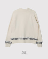 #Orca Collar Knit Zip-up (3color)