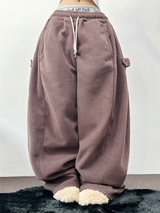 ボスサイズフリーススナップロングパンツ 🧸🩵🤍6カラー