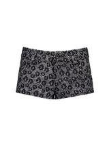 LEOPARD SHORT PANTS CHACOAL
