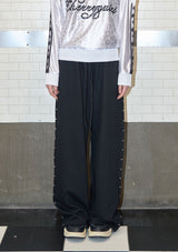 stud twinkle jogger pt - black