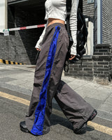 Cami Side Color Matching String Nylon Pants