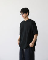 BT スリットオーバーフィットハーフTシャツ ブラック