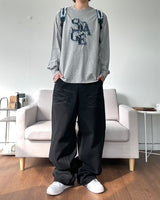 ビンテージパッチ長袖Tシャツ