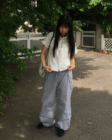 Nylon zipper pants