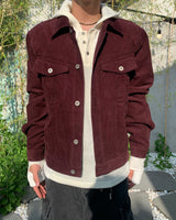 Cropped Western Corduroy Trucker Jacket