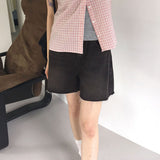 Prit ウォッシングショートデニムショーツ