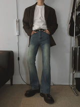 Awesome Sand Semi Bootcut Denim Pants (7color)