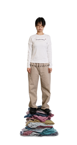 "HIRE ME" CONVERTIBLE  LONG SLEEVE (WHITE)