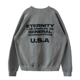 [UNISEX] U.S.A Andrew ピグメントブラッシュラグランスウェット (2 colors)