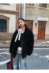 レースフリルスカーフ長袖Tシャツ
