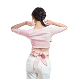 BLOSSOM BACK-RIBBON TOP [PINK]