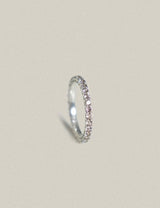 Sun Glitter Eternity Ring 2mm - Cognac