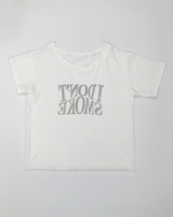 Monog off-shoulder T-shirt (2color)