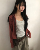 ルゲンパネルフラワースリーブレストップス