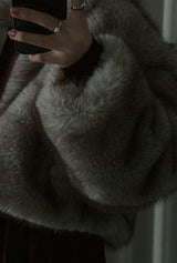 MODE COLLAR FUR JACKET