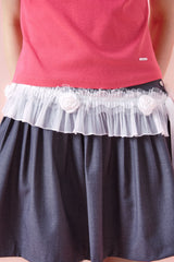 Rose Wrap Skirt [Ivory]