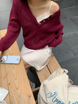 [MADE] Rules Button Henley Neck Knit