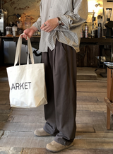 Look Wonderant 3-Layer Lengths Round Tuck Wide Banding Pants
