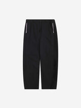 オーセンティックナイロンピンタックストレートパンツ(BLACK)