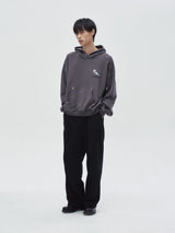RELAXED SKATE BOARD HOODIE [Grey]