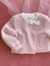 [by LILLOVE] cherry blossom tweed jacket