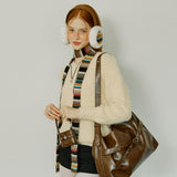 [SET] Buckle Hobo Shoulder Cross Bag _ Brown