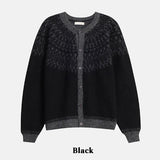 クロスノルディックニットカーディガン