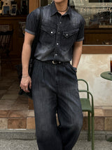 Ever snap western muscle-fit denim shirt