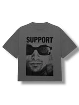 SUPORT グラフィックオーバーサイズTシャツ