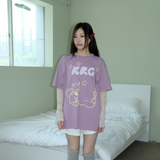 KIRIGIRL ボクシーTシャツ _PURPLE