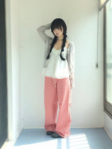 Heart Pocket Check Pants