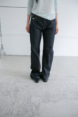 ノンフェード ロー セミブーツカットパンツ(S-L)