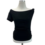 ツイストオフショルダー半袖Tシャツ (3 Colors)