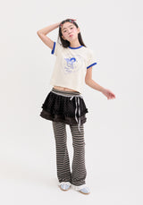 frill wrap skirt_dot