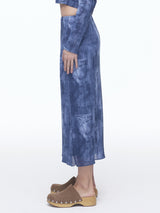 Denim Mesh Long SK(BL)