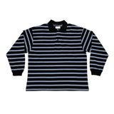 (Unisex) Stripe collar T