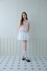 SWEET FRILL KNIT VEST