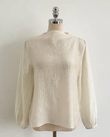 Loha Half-Neck Puff Blouse