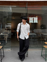 Field balloon two-tuck slacks