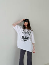 エンジェルレースレイヤードTシャツ