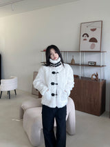 ココダッフルハイネックショートファージャケット