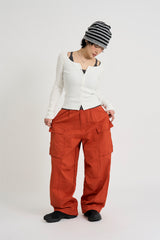 Rust vintage cargo pants