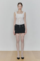 PURITY LACE TOP white