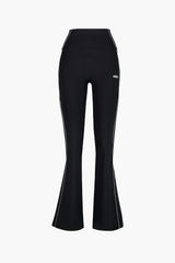 Womens サポートピグメントブーツカットレギンス Black
