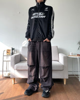 Brick washed denim pants