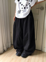 26SS★ [BAONHAUS] Pokity Cut Balloon Wide Pants